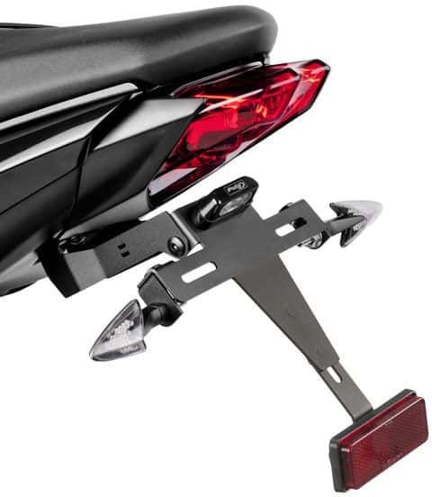 Puig License Plate Holder, Black | 6551N - Webike Thailand