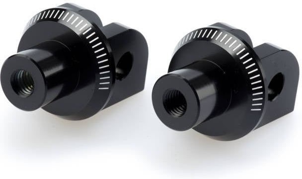 Puig Footpegs Adapters, Black | 6791N - Webike Thailand