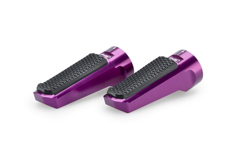 Puig Footpegs Racing+Rubber Rig/Left C/Purple | 7318L - Webike Thailand