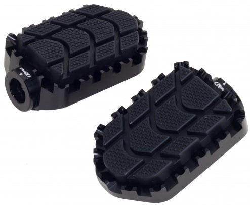Puig Enduro Footpegs, Black | 7587N - Webike Thailand
