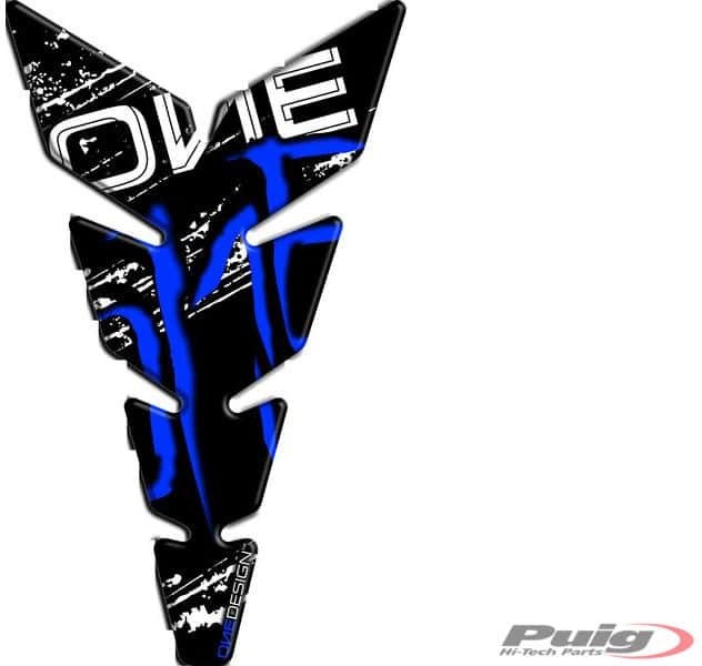 Puig One Tank Pads, Blue | 9141A - Webike Thailand