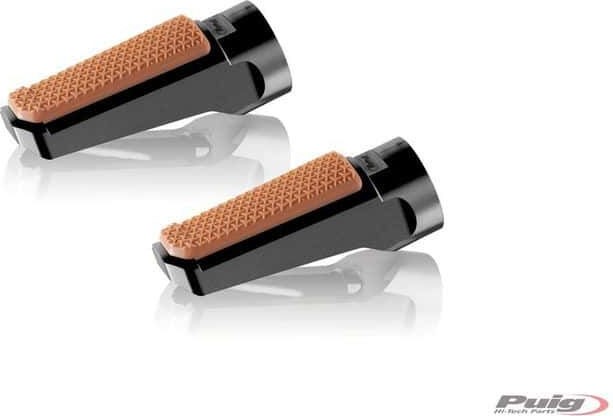 Puig Vintage Footpegs, Black | 9189N - Webike Thailand