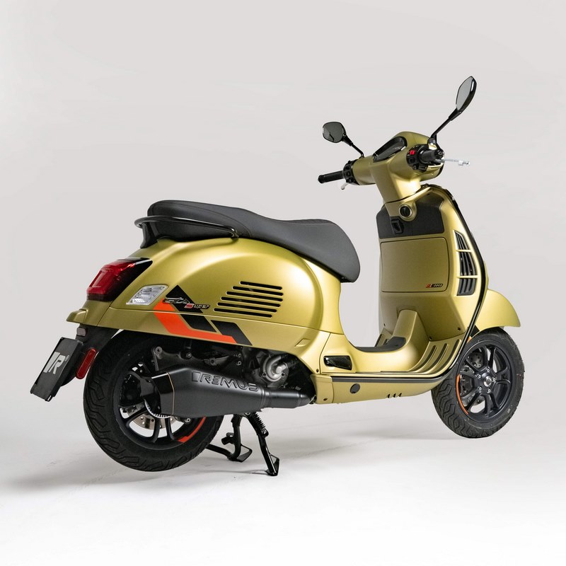 Sport Exhaust, Stainless Black, Machined Aluminium Endcap, Black Coated, Header Without Catalytic Converter, Black Coated, No Ece Type Approval, Powerring Orange - Webike Thailand