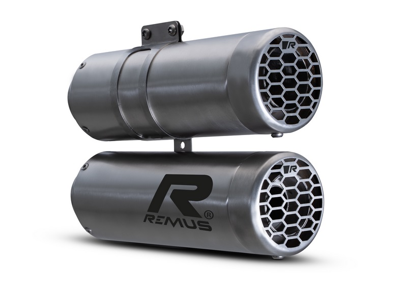 Slip-On Double Mesh Sport Silencer, Stainless Brushed, Connection Tube, Incl. Ece Type Approval - Webike Thailand