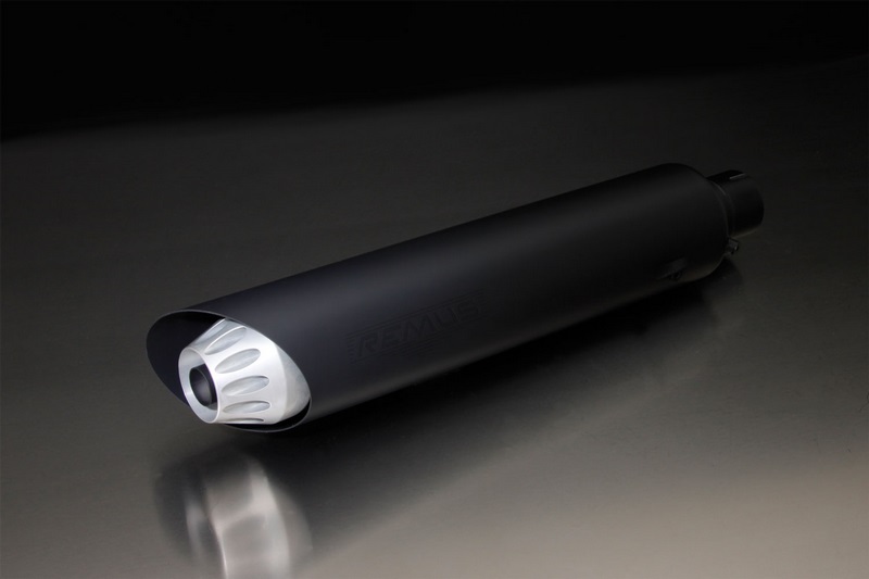 Retro, Muffler, Stainless Black, EEC, 55 mm - Webike Thailand