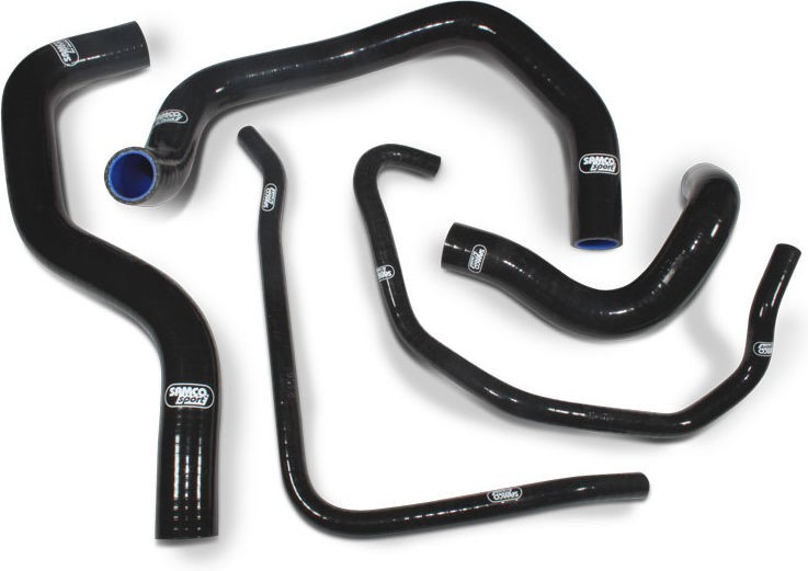 Samco Sport Kawasaki ZX 6R B1 / B2 2003 - 2004 5 Piece Samco Sport Silicone Radiator Coolant Hose Kit | KAW-19-BK - Webike Thailand