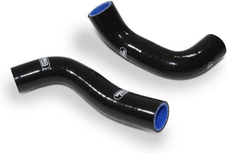 Samco Sport Kawasaki ER 6 F / N 2006 - 2017 2 Piece Samco Sport Silicone Radiator Coolant Hose Kit | KAW-39-BK - Webike Thailand