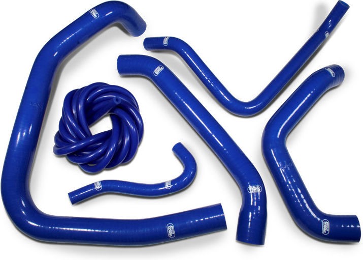 Samco Sport Kawasaki Concours C14 / 1400 GTR / ZG1400 2010 - 2016 6 Piece Samco Sport Silicone Radiator Coolant Hose Kit | KAW-86-BU - Webike Thailand