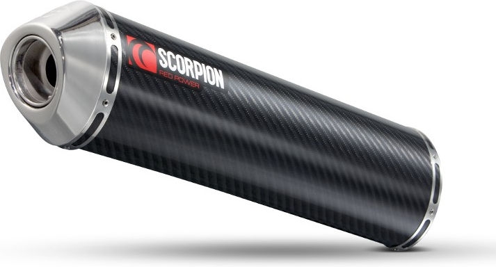 Scorpion Mufflers Factory Round Slip-on Carbon Fibre Sleeve | ESI80CEM - Webike Thailand