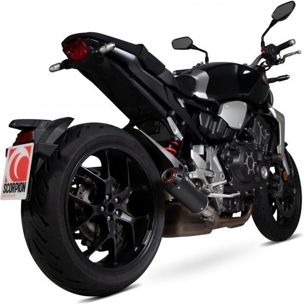 Scorpion Mufflers Red Power Slip-on Black Ceramic Coated Sleeve NON EU HOMOLOGATED | PHA187BCER - Webike Thailand