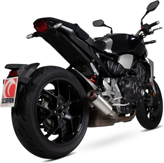 Scorpion Mufflers Red Power Slip-on Brushed Stainless Steel Sleeve NON EU HOMOLOGATED | PHA187SEO - Webike Thailand