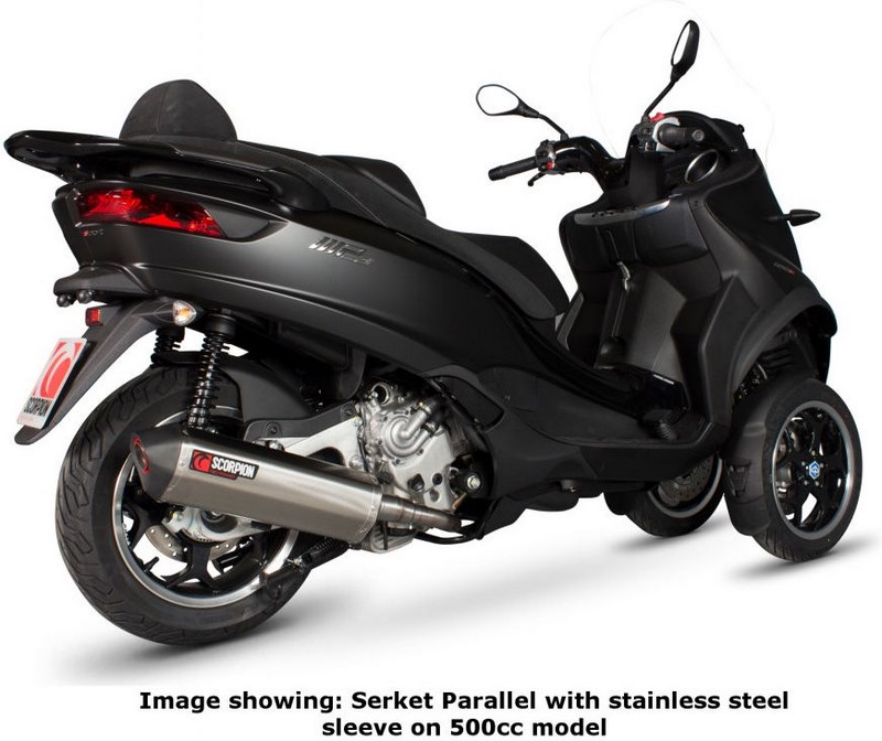 Scorpion Mufflers Serket Parallel Slip-on Black Ceramic Coated Sleeve | PI180BCER - Webike Thailand