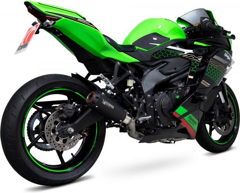 Scorpion Mufflers Red Power Full System  Black Ceramic Coated Sleeve NON EU HOMOLOGATED | PKA140SYSBCER - Webike Thailand