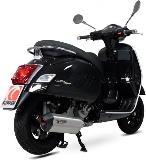 Scorpion Mufflers Serket Parallel Slip-on Brushed Stainless Steel Sleeve | RVE217SEO - Webike Thailand