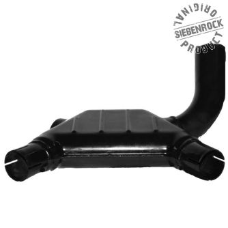 Siebenrock Muffler Black Chrome For BMW R 80G/S, R 80G/S Pd And R 65Gs | 1812017