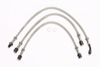 Siebenrock Brake Line Stainless Steel For BMW R2V R45, R 65 From 9/1981 With Raised Handlebars And Dual Disc, Three-Piece | 3432904