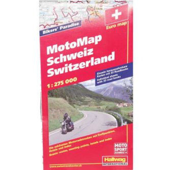 Siebenrock Motorcylcemaps Moto-Map Schweiz, Hallwag (In German) | 7137286
