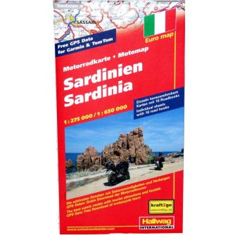 Siebenrock Motorcycle Maps Sardinia, Italy Northern Part 4 (German) | 7137287