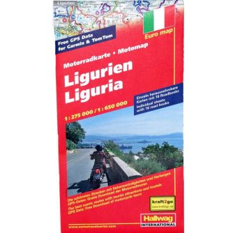 Siebenrock Motorcycle Maps Liguria, Italy Northern Part 5 (German) | 7137288
