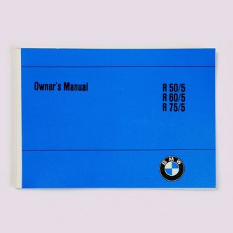 Siebenrock OwnerS Manual For BMW R 50/5, R 60/5, R 75/5 , Printed In English Language | 7140756