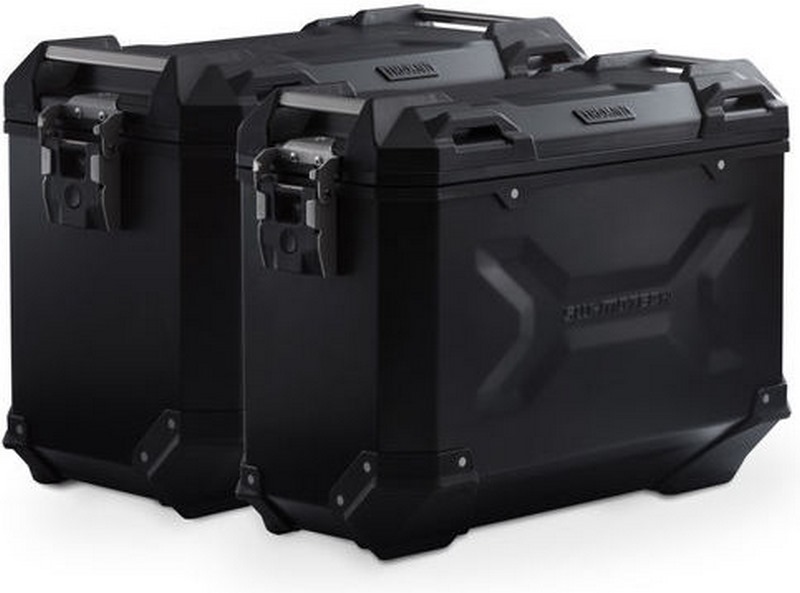 SW-MOTECH TRAX ADV aluminium case system Black. 37/45 l. Moto Guzzi V85 TT 19-. | KFT.17.925.70000/B - Webike Thailand