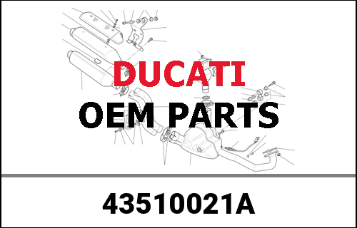 DUCATI / ドゥカティ Genuine "DUCATI / ドゥカティ" TRANSFER | 43510021A