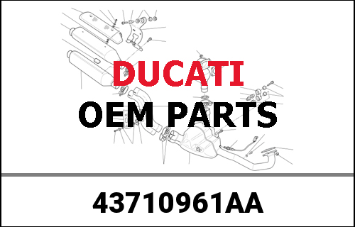 DUCATI / ドゥカティ Genuine "DUCATI / ドゥカティ" TRANSFER | 43710961AA