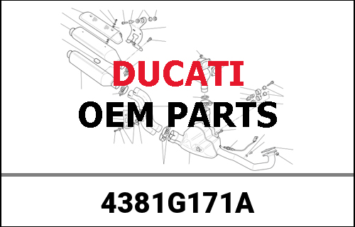 DUCATI / ドゥカティ Genuine "DUC" LEFT STICKER | 4381G171A