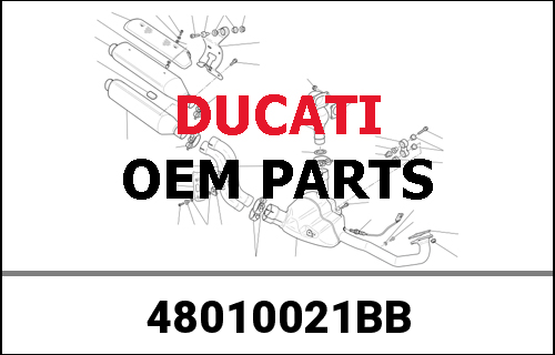 DUCATI / ドゥカティ Genuine "851 S" R.H. HALF FAIRING | 48010021BB
