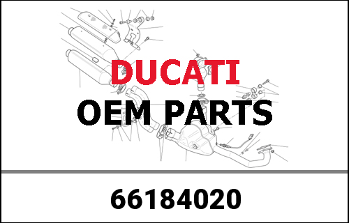 DUCATI / ドゥカティ Genuine 2 INTO 1 EXHAUST PIPE | 66184020