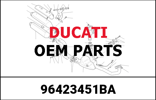 DUCATI / ドゥカティ Genuine 1706 AKR RACING MUFFLER ASSSY | 96423451BA