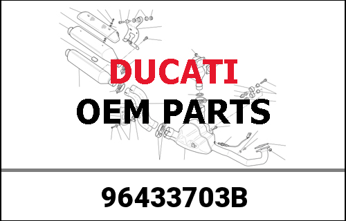 DUCATI / ドゥカティ Genuine COMPL.UNIT.-TITAN.SIL.D54 999S | 96433703B