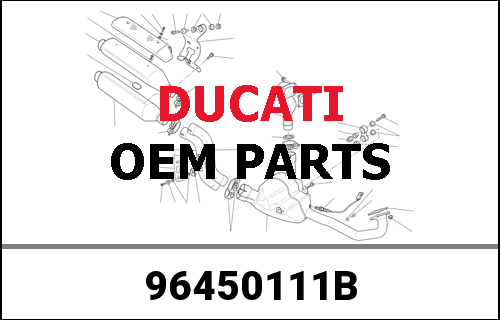 DUCATI / ドゥカティ Genuine Stainless-steel type-approved silencers | 96450111B