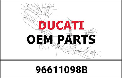 DUCATI / ドゥカティ Genuine PILL.PASS.RH/LH FOOTP.SUP.KIT | 96611098B