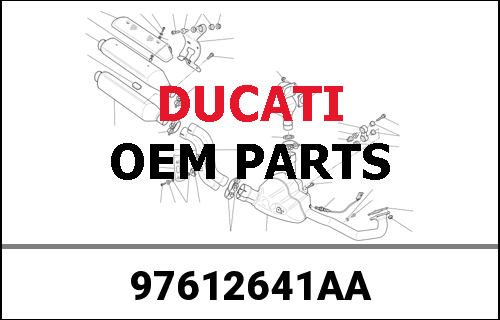 DUCATI / ドゥカティ Genuine STAFFA SCARICO RACING 105 DB | 97612641AA