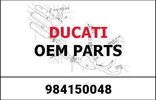 DUCATI / ドゥカティ Genuine "DUCATI / ドゥカティ" STICKER (11X3) | 984150048