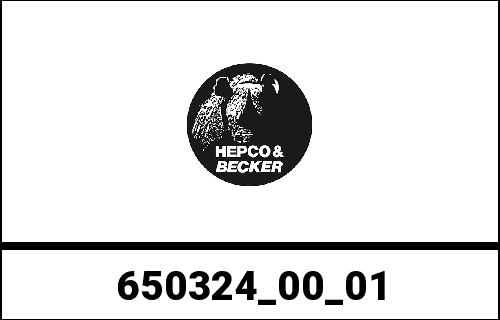 Hepco & Becker Side-and Topcasecarrierset-black for Suzuki DR 500 | 650324 00 01 - Webike Thailand