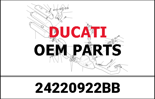 DUCATI純正 CHAIN SIDE CRANKCASE COVER ASS. | 24220922BB