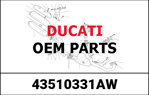DUCATI純正 EMBLEM DUCATI | 43510331AW