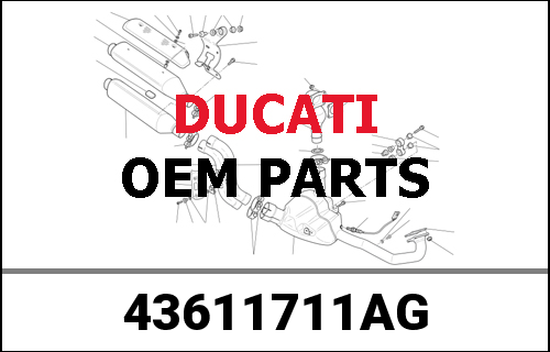DUCATI純正 REAR STRIPE GRAY | 43611711AG