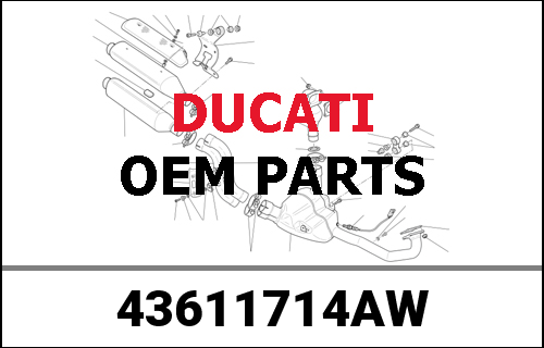 DUCATI純正 EMBLEM UPPER | 43611714AW