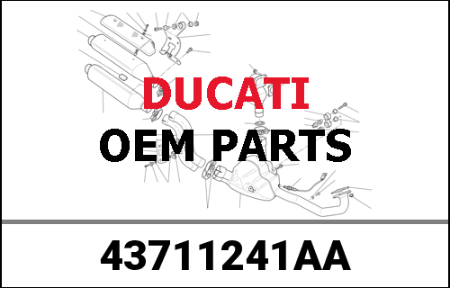 DUCATI純正 GRAPHIC DUCATI 800 SILVER | 43711241AA