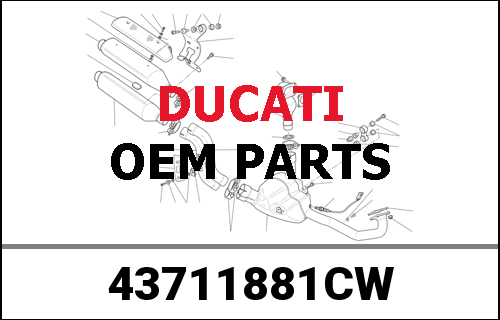 DUCATI純正 STRIPE, REAR LH | 43711881CW