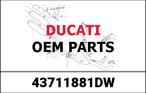 DUCATI純正 STRIPE, REAR RH | 43711881DW