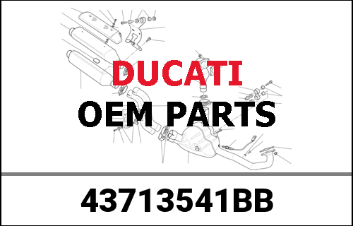 DUCATI純正 RIGHT ORNAMENTAL STRIP | 43713541BB