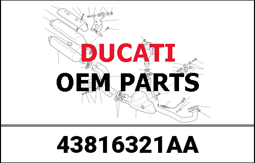 DUCATI純正 RIGHT STICKER | 43816321AA