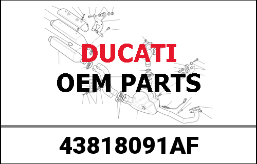 DUCATI純正 ITA FLAG STICKER DUCATI RH | 43818091AF