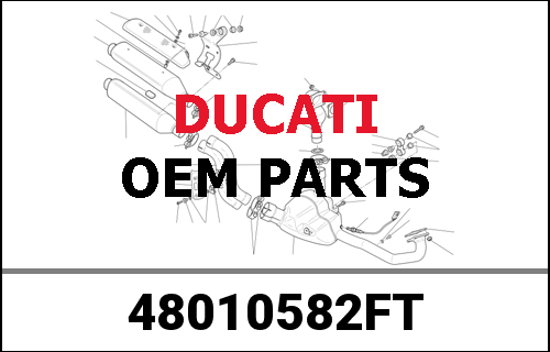 DUCATI純正 LEFT UPPER HALF-FAIRING | 48010582FT