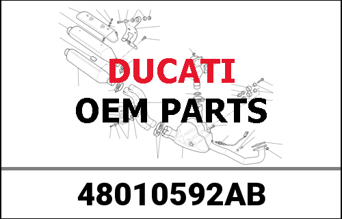 DUCATI純正 LEFT LOWER HALF-FAIRING | 48010592AB