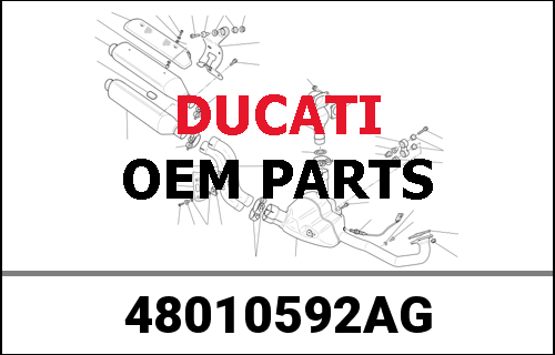 DUCATI純正 LEFT LOWER HALF-FAIRING | 48010592AG